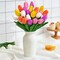 12-Pack Mixed Color Real Touch Latex Tulips – Lifelike Faux Flowers with Large Full Buds for Spring Weddings, Home Décor, Tables & Party Centerpieces